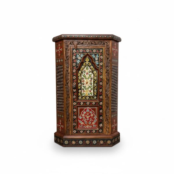 Carved Corner Cabinet