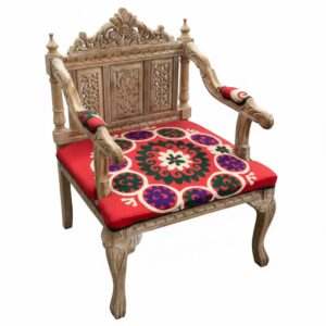 White Louis XVI Cane Back Armchair