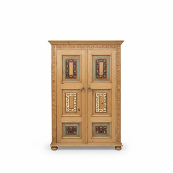 Antique Carved Corner Cabinet