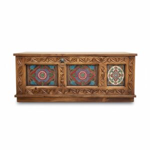 unnamed Hand-Painted Decorative Storage Divan