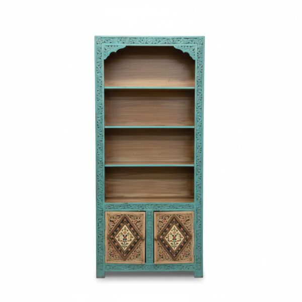 Cabinet with Painted Floral Base