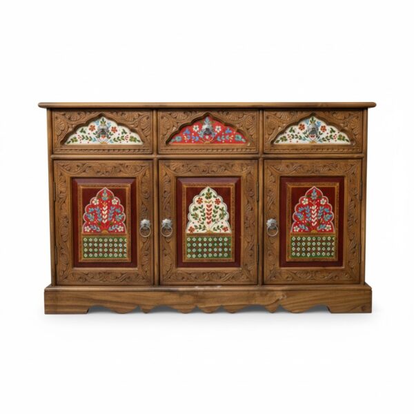 Mughal Style Hand-Painted Sideboard
